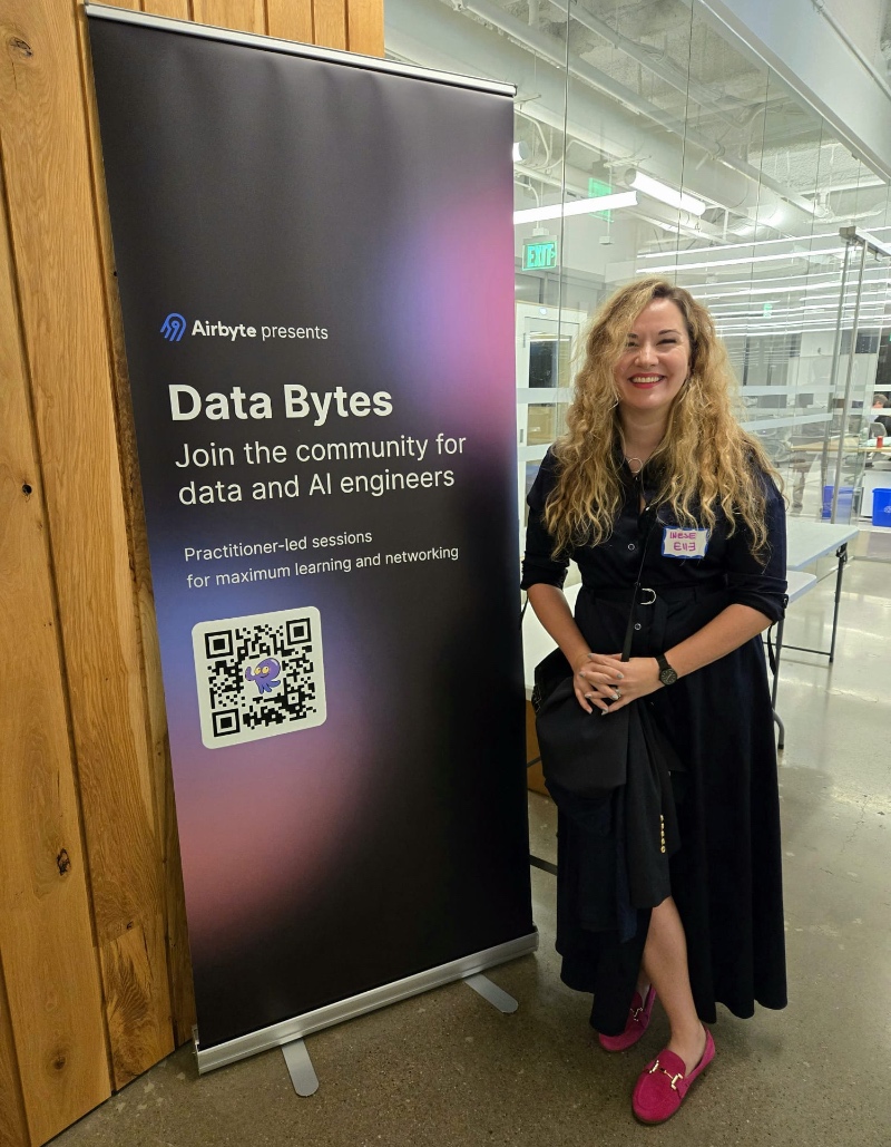 Our Co-Founder, Inese Pritchard, attending the  Techscaler SV Event: Data Bytes Event for AI Engineers 