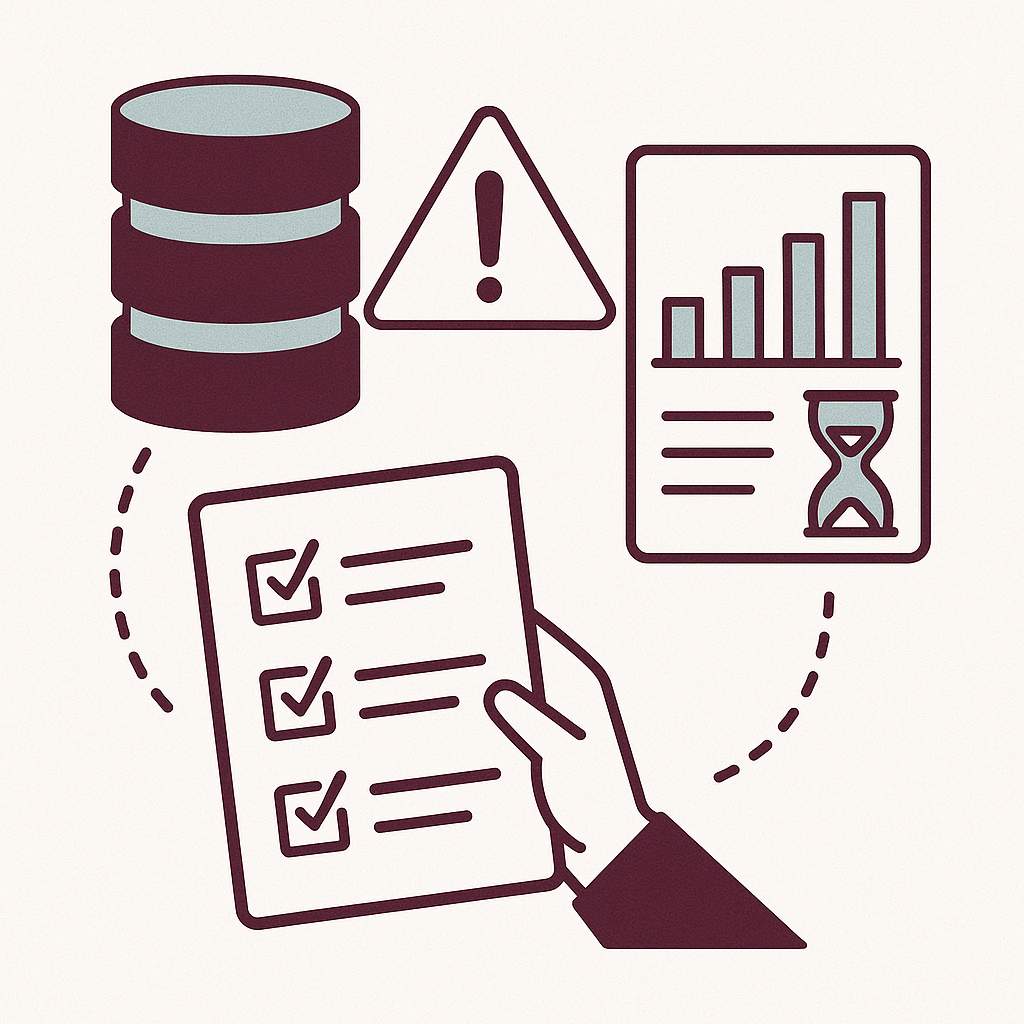 Visual of information silos showing disconnected systems.